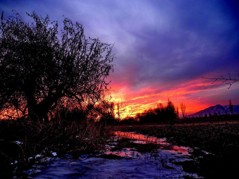 Tabriz - Marand - Road - Sunset